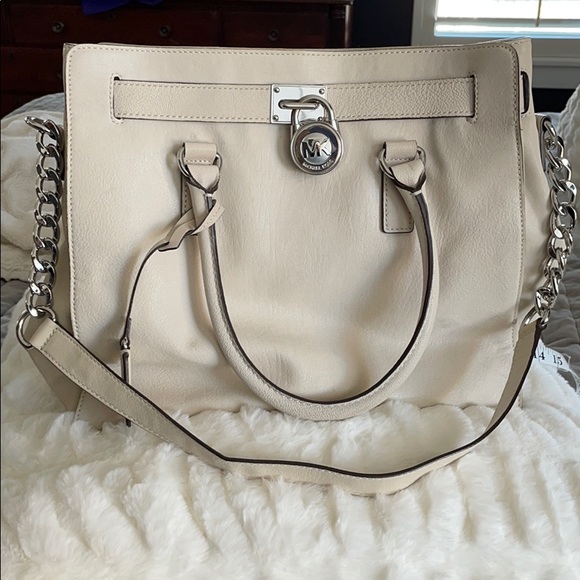 Michael Kors Cream leather satchel - Picture 1 of 16